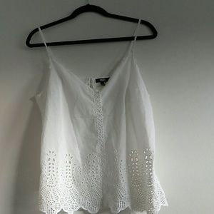 Paige Cotton Lace Spaghetti strap top.